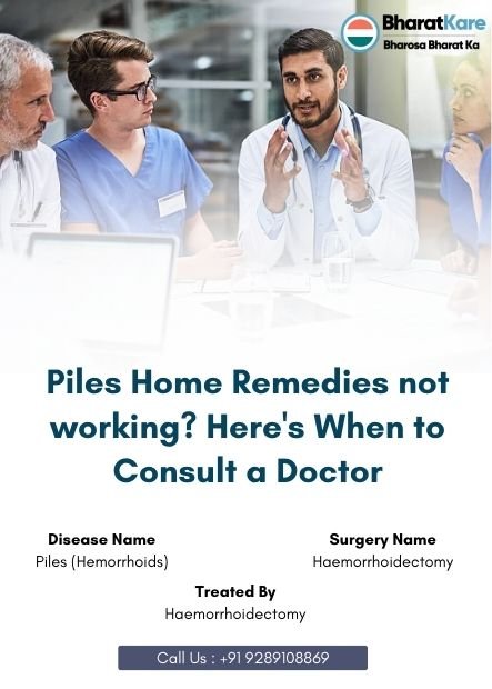Piles Home Remedies not working